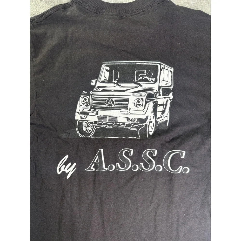 Anti Social Club Mercedes G-Class Vehicle T-Shirt Mens S Black Cotton NWT